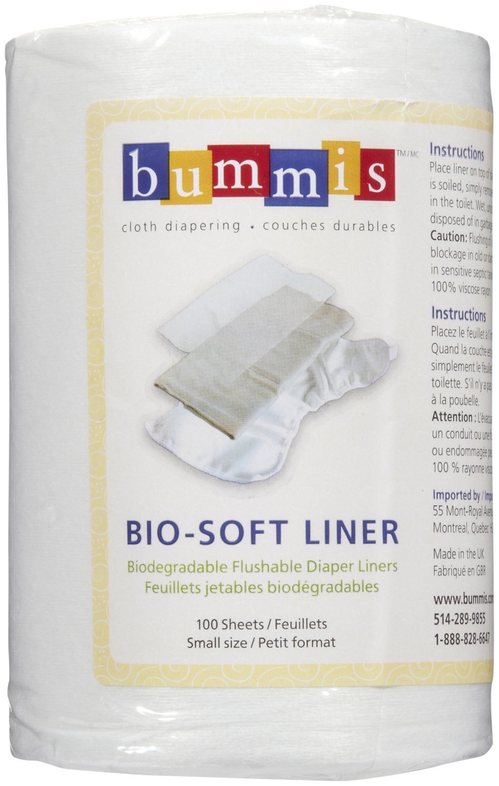 biodegradable cloth diaper liners